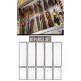 Bade 10 Parça Set 5 5 Modüler Mutfak Çekmece Içi Kaşıklık Çatal Bıçak Kaşık Organizer Düzenleyici Pl