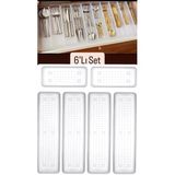 Bade 6 Parça 4 + 2 Çekmece Düzenleyici Kaşıklık Organizer - Çatal Kaşık Saklama Kutusu