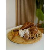Bade Home Decoration Badehome Decoration Doğal Bambu 360 Döner Sunumluk Stand