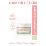 Bade Natural Matcha Antioksidan Cam Cilt (Glass Skin) Yoğun Nemlendirici ve Cilt Bariyeri Güçlendirici Yüz Kremi 50 ml