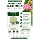 Bade Shop Lotus Nilüfer Gübresi 15-13-13 Tek Tablet Yaprak ve Kök Gelişim Gübresi Su Bitkileri İçin