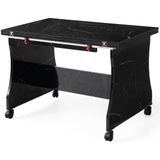 Bade Tekerlekli Açılır Orta Sehpa 60*95CM Demonte - Siyah