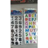 Bade Toys Sparkly Stıckers Harfler Rakamlartemalı Kabartma Stıcker 2 Kartela