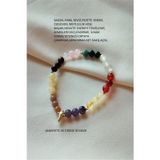 Badeaccessories Sertifikalı 6 Mm Güneş Taşı,Sitrin,Kalsit,Pembe Kuvars,Ametist,Apatit, Selenit Doğaltaş Bileklik