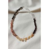 badeaccessories Sertifikalı Aslan Burcu Doğaltaş Kolye ( Lal, Labradorit, Güneş Taşı, Sitrin, Kristal Kuvars )