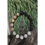 Badeaccessories Sertifikalı Güneş Taşı - Necef - Ametist - Hematit Doğaltaş Bileklik