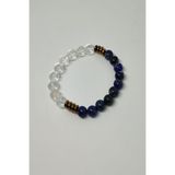 badeaccessories Sertifikalı Lapis Lazuli , Kristal Kuvars Doğaltaş Bileklik
