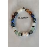 badeaccessories Sertifikalı Su Elementi Doğaltaş Bileklik (İnci,florit, Necef, Lapis Lazuli,akik, Ay Taşi, Hematit)