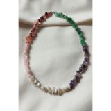 badeaccessories Sertifikalı Yengeç Burcu Doğaltaş Kolye (pembe Kuvars, Aventurin, Akik, Ay Taşı, Ametist)
