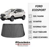 Badela 2018-2026 Ford Ecosport Bagaj Havuzu (Üst Kademe, Bagaj Eşik Hizasında Kullanım) 3D Kauçuk