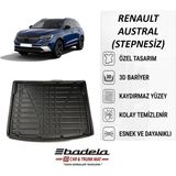 Badela 2023-2026 Renault Austral Bagaj Havuzu Stepnesiz (Alt Kademe, Geniş Alan Kullanım) 3D Kauçuk