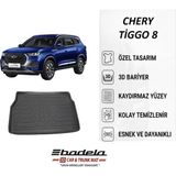 Badela 2025-2026 Chery Tiggo 8 Bagaj Havuzu 3D Kauçuk