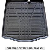 Badela CITROEN C-ELYSEE 2012-2024 ARASI 3D KAUÇUK BAGAJ HAVUZU - Siyah