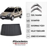 Badela Citroen Nemo 2007-2026 Uyumlu 3D Kauçuk Bagaj Havuzu