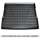 Badela Ford Courıer 2014-2023 Arası 3D Kauçuk Bagaj Havuzu - Siyah