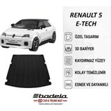 Badela Renault R5 E-Tech 2025-2026 Uyumlu 3D Kauçuk Bagaj Havuzu