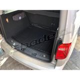Badela Vw Caddy Koltuklu Van 2011-2020 3D Kauçuk Bagaj Havuzu - Siyah