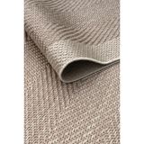 Badelya Home 6632 Krem Bej Bordür Çerçeveli Sisal Leke Tutmaz Kolay Temizlenen Kaymaz Pamuk Dokuma Taban Halı - Krem - Bej - 160 x 230 cm