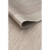 Badelya Home 6652 Krem Bej Bordür Çerçeveli Sisal Leke Tutmaz Kolay Temizlenen Kaymaz Pamuk Dokuma Taban Halı - 200 x 290 cm