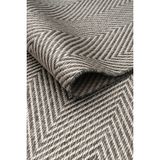 Badelya Home 6653 Krem Gri Bordür Çerçeveli Sisal Leke Tutmaz Kolay Temizlenen Kaymaz Pamuk Dokuma Taban Halı - Açık Gri - Krem - 80 x 300 cm