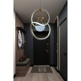 Badem Tek Toplu Modern Sarkıt LED Avize - Gold - 1