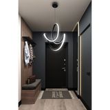 Badem Topsuz Modern Koridor & Oturma Odası Sarkıt Avize - 3 - Siyah