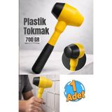 Badem10 (1 Adet) 700 gram 30 cm Kauçuk Lastik Tokmak Plastik Çekiç Fayans Mermer Parke Seramik Döşeme Çekici
