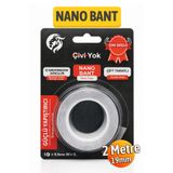 Badem10 (1 Adet) Çift Taraflı İz Bırakmayan Nano Bant Çivi Gerektirmeyen Güçlü Yapıştırıcı Bant