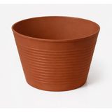 Badem10 (1 Adet) Kahverengi Renk Kırılmaz Esnek Plastik Balkon Saksısı 12 cm Orkide Genel Kullanım Saksı