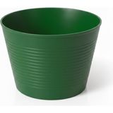 Badem10 (1 Adet) Yeşil Renk Kırılmaz Esnek Plastik Balkon Saksısı 12 cm Orkide Genel Kullanım Saksı