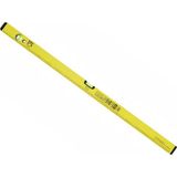 Badem10 (1 Metre) Aluminyum Su Terazisi 100 cm Inşaat Duvar Fayans Marangoz Ölçüm Eğim Ölçü Eğik Ölçme - Sarı - 1 Adet