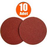 Badem10 10 Adet 115 mm Spiral Avuç Taşlama Jumbo Paket 180 Kum Cırt Zımpara