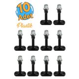 Badem10 10 Adet 8 cm Siyah Mobilya Kapı Arkası Durdurucu