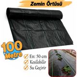 Badem10 (100 Metre) Yer Sergenliği Jut En: 50 cm Malç Sera Taban Gölge Sergenlik Örtüsü Yabani Ot Engelleme - 1 Adet