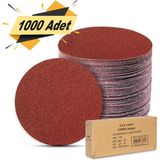 Badem10 1000 Adet 115 mm Spiral Avuç Taşlama Jumbo Paket 40 Kum Cırt Zımpara