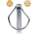 Badem10 100x6 mm Çelik Traktör Pimi