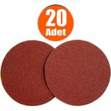 Badem10 115 mm Cırt Zımpara Spiral Avuç Taşlama 20 Adet Alüminyum Oksit Yapı Yüksek Performans - 400 Kum