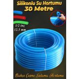Badem10 1/2 Silikonlu Bahçe Çeşme Sulama Hortumu 30 Metre Araç Yıkama Hortumu