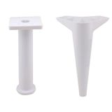 Badem10 12'li SET Aspen Mobilya Ayağı 12'li Set Robot Süpürge İçin Koltuk Kanepe Sehpa Destek 24 cm Beyaz Baza Ayak