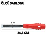 Badem10 16 mm Düz Ahşap Oyma İskarpela