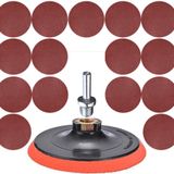Badem10 17 Parça Cırt Zımpara Seti + 115 mm Matkap Aparatı