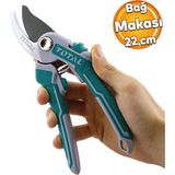 Badem10 220 mm Bağ Makası Bahçe Bitki Çiçek Gül Ağaç Üzüm Ergonomik Tasarımlı Kesme Bıçkı