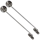 Badem10 25 cm 1 Çift Nikel Metal Sessiz Açma Kapama Amortisör Piston