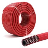 Badem10 25 Metre Çelik Kompresör 8 mm Thermo Hortum Kırmızı Hava Hortumu