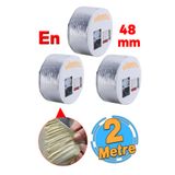 Badem10 3 Adet Çatı İzolasyon (48 mm X 2 MT) Su Sızdırmazlık Yalıtım Çamur Boru Sakız Tamir Bant Bandı