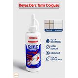 Badem10 300 Gram Beyaz Derz Dolgu Fayans Seramik Mermer Yer Duvar Cam Mozaik Arası Tamir Derz Yenileme Dolgu