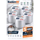 Badem10 5 Adet Çatı Izolasyon 9.6 Cm X 2 Mt Su Sızdırmazlık Geçirmezlik Yalıtım Çamur Tamir Boru Bant Bandı