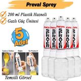Badem10 (5 Adet) Preval Sprey 55 gr Hazır Sıkıştırılmış Hava Boya Hazneli Taşınabilir Mini Boya Tabancası - ÇokRenkli