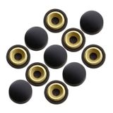 Badem10 50 ADET Dekoratif Vida Kapağı Kapatıcı 20 mm Mat Siyah Vida Tapası Tıpası
