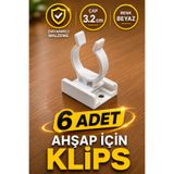 Badem10 6 ADET Ahşap Baza Klipsi Mutfak Dolap Tezgah Alt Kısım Kapatma Kılips Mobilya Ayak Ayağı Tutucu Toka